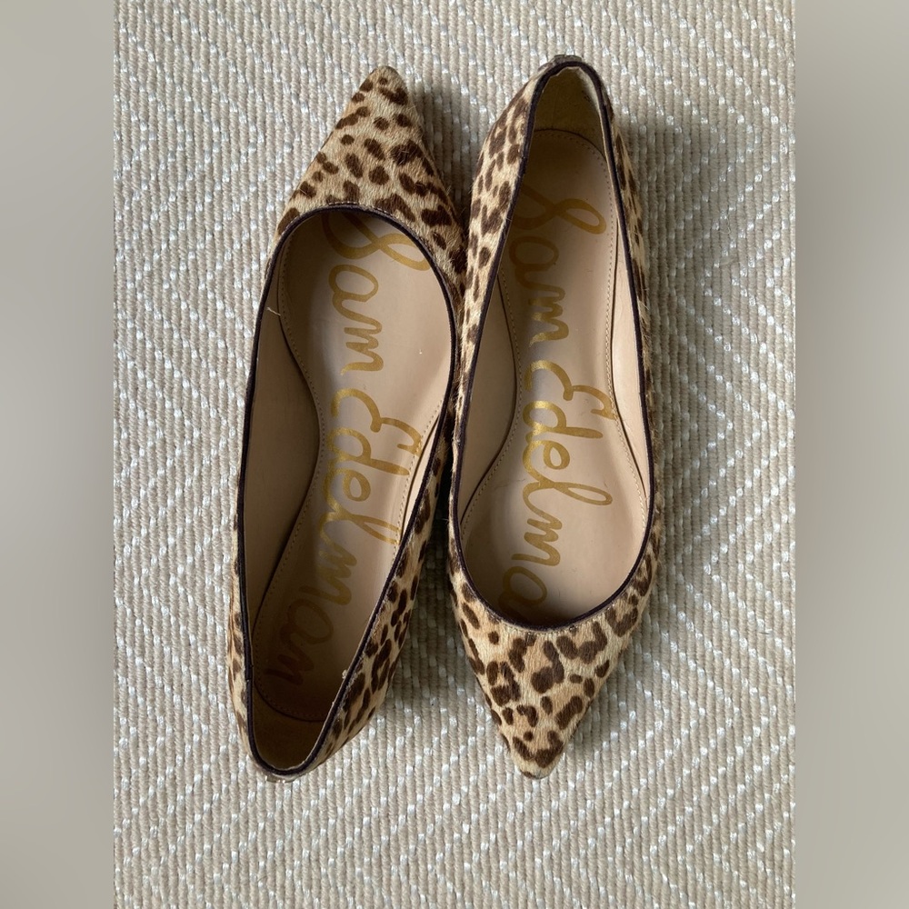 Sam Edelman animal print flats